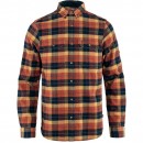 Fjällräven Singi Heavy Flannel Shirt M Autumn Leaf - Dark Navy