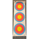 TARGET FACES WA POLYESTER 40cm 80gr 3-SPOT VEGAS RECURVE LARGE CENTER 5-RINGS 
