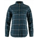 Övik Heavy Flannel Shirt W - Indigo Blue/Dark Navy