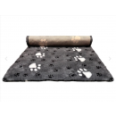 Companion ProFleece tæppe med poter Farve: Grå/Sort 100X75cm