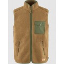 Fjällräven Vardag Pile Fleece Vest M Buckwheat Brown / Laurel Green - XL